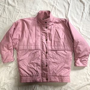 Eddie Bauer mauve puffer down jacket vintage S